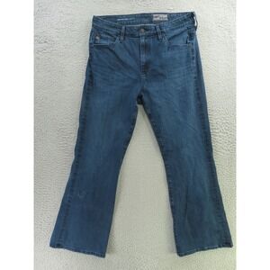 AG Adriano Goldschmied Jeans Women 31 Blue Farrah Boot Crop High Rise